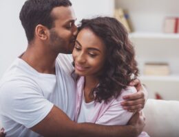 Happy Afro-American couple