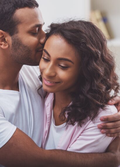 Happy Afro-American couple