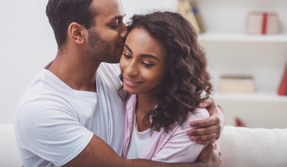 Happy Afro-American couple