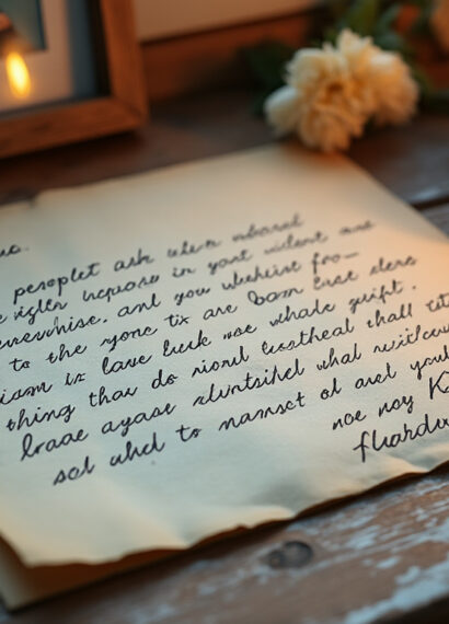 découvrez comment écrire une lettre d'adieu émouvante pour partager vos sentiments les plus profonds et dire adieu avec sincérité et sensibilité. conseils et exemples inclus.