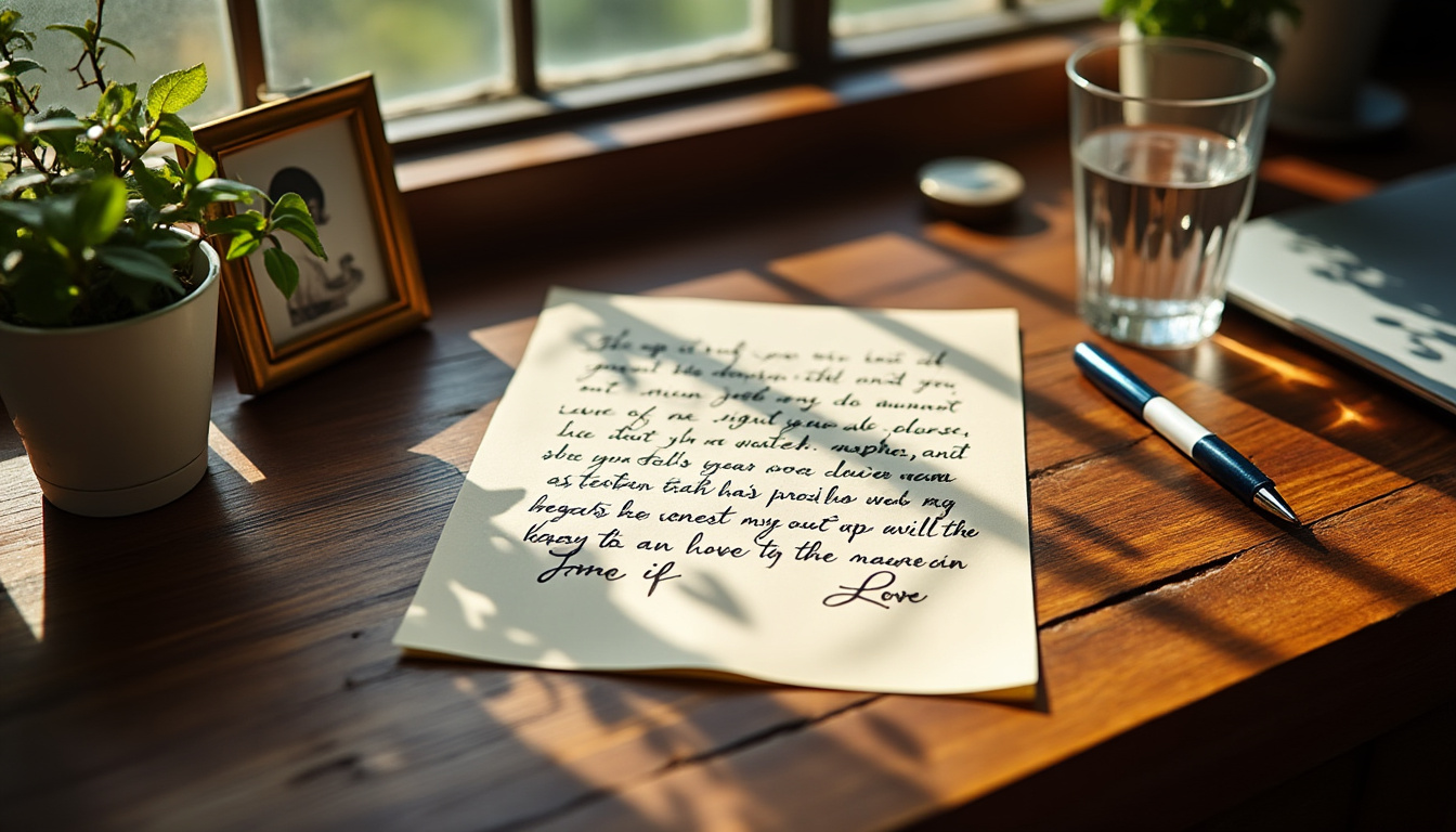 découvrez de magnifiques modèles de lettres d'amour émouvantes à envoyer à une femme à distance. exprimez vos sentiments sincères et rapprochez-vous malgré la séparation grâce à des mots touchants et authentiques.