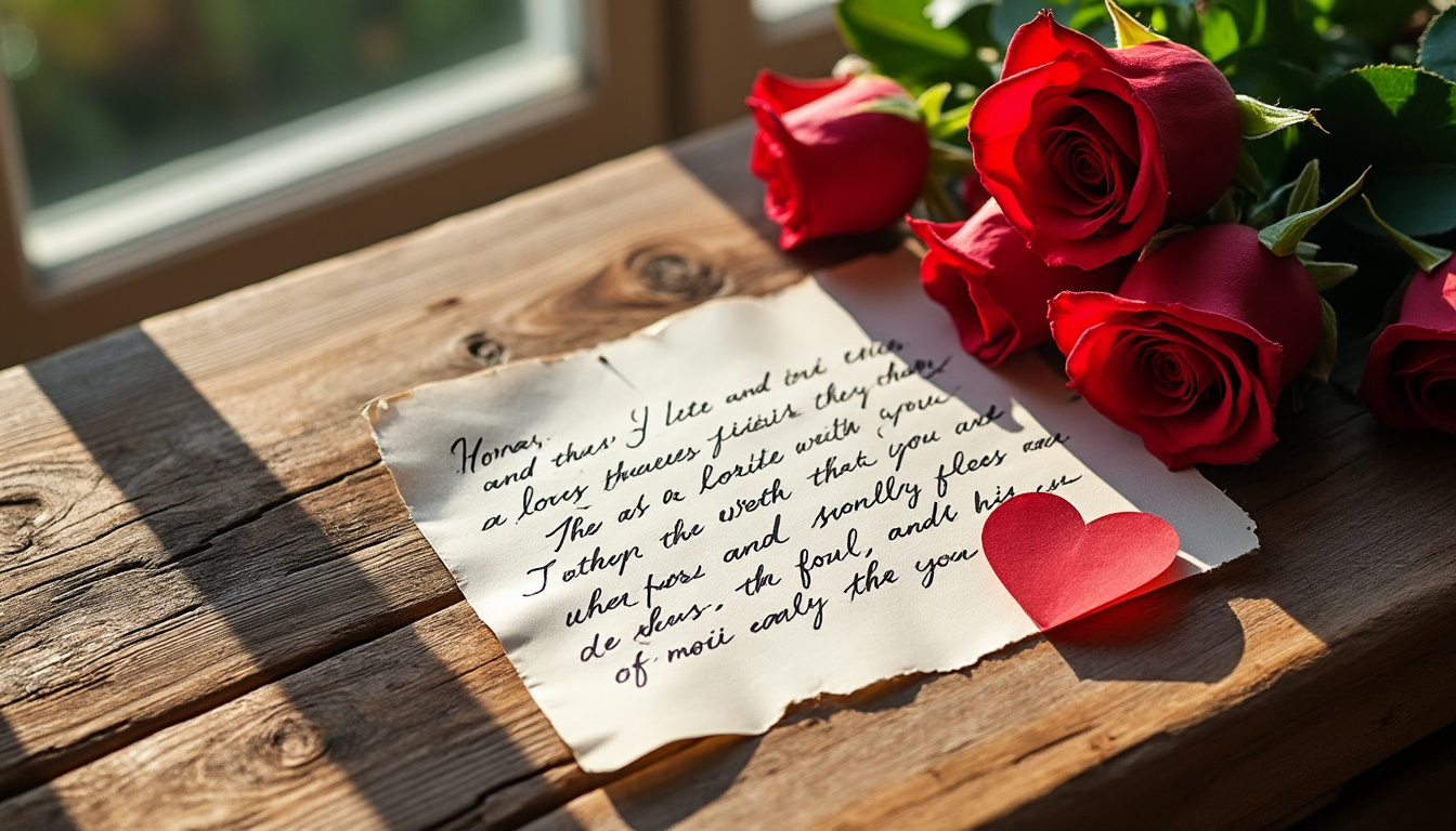 découvrez les 10 plus belles lettres d'amour émouvantes pour exprimer vos sentiments à une femme à distance. idéales pour renforcer la relation et combler le manque, ces exemples inspirants transmettent passion, tendresse et espoir.