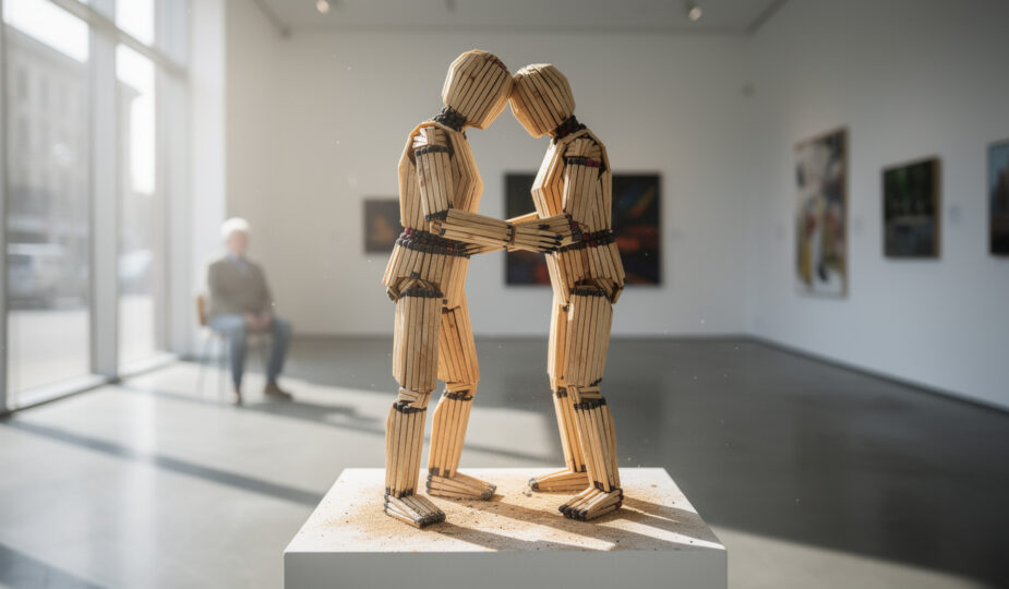 découvrez comment les bonhommes allumettes illustrent que l'amour peut rapprocher les gens à travers l'art, une célébration simple et touchante des connexions humaines.