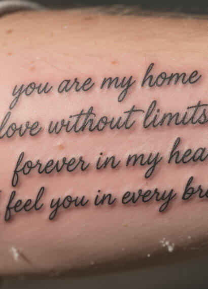 découvrez les plus belles phrases d'amour à tatouer pour exprimer vos sentiments avec élégance et profondeur.
