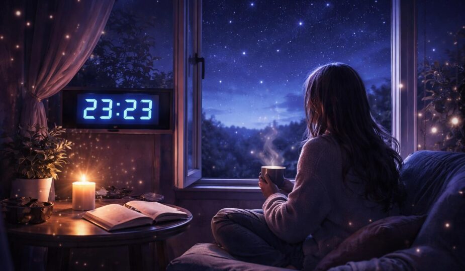 découvrez la signification de l'heure miroir 23h23 en amour et pour les célibataires, une explication destinée aux âmes solitaires en quête de sens.