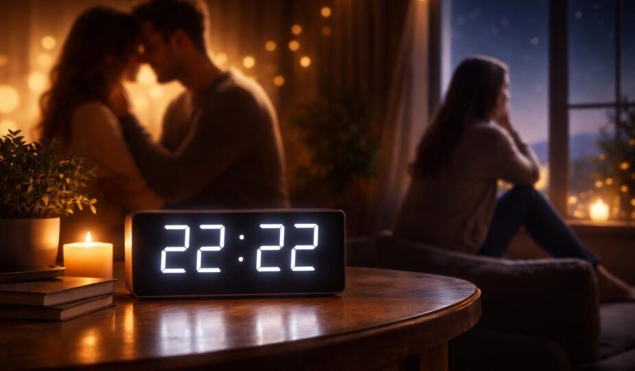 découvrez la signification de l'heure miroir 22h22 en amour et pour les célibataires. que vous réserve le destin à travers ce phénomène mystérieux ? interprétations et conseils.