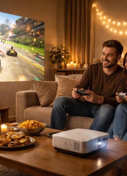 découvrez le vidéoprojecteur epson idéal pour une soirée jeux à deux en grand format, offrant une image immersive et des couleurs éclatantes pour des moments de plaisir partagés.