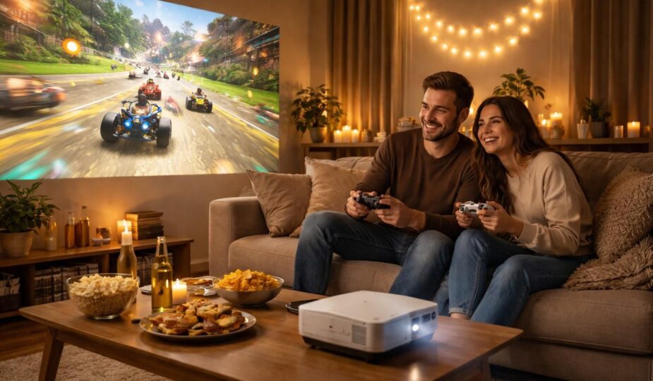 découvrez le vidéoprojecteur epson idéal pour une soirée jeux à deux en grand format, offrant une image immersive et des couleurs éclatantes pour des moments de plaisir partagés.