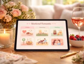 découvrez comment organiser un week-end romantique parfait grâce à un planning conçu pour une rencontre sur tablette tactile, alliant simplicité et convivialité.